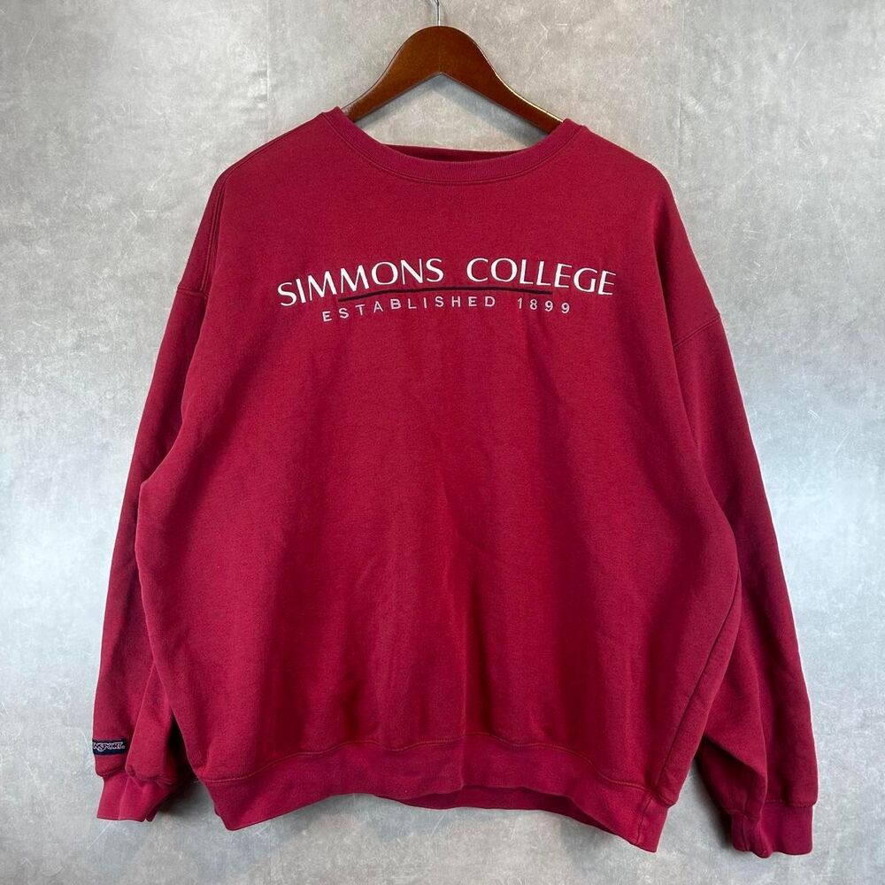 Jansport Men's Red and Burgundy Sweatshirt